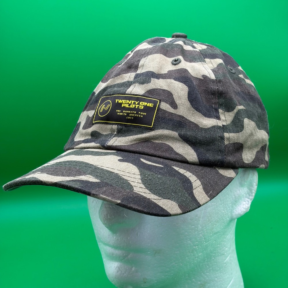 Twenty One Pilots Bandito Tour 2019 Camo Adjustable Cap Rock Concert Merch Hat